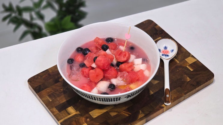 수박화채 만들기, 사이다 레시피 비율 완성하는 과일화채 비법은? : 네이버 블로그