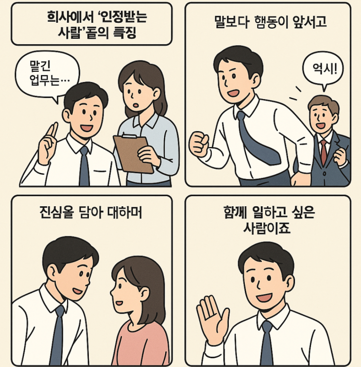 회사에서 ‘인정받는 사람’들의 10가지 특징 : 네이버 블로그