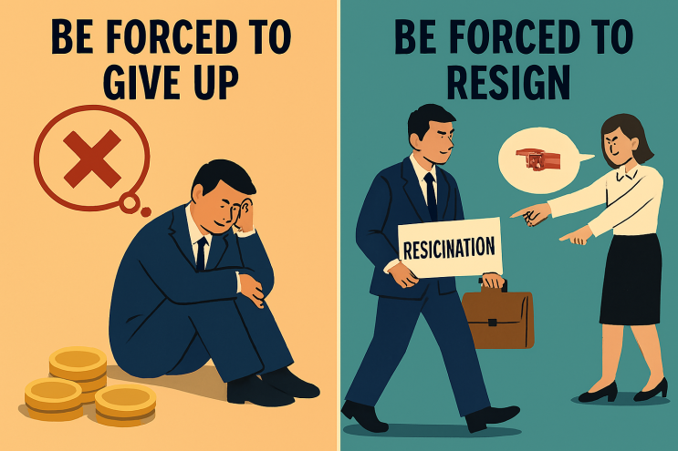 be forced to give up 뜻 / forced to resign 의미 : 네이버 블로그