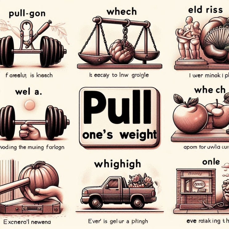 영어 표현 Pull One's Weight 뜻과 자연스러운 예문 : 네이버 블로그