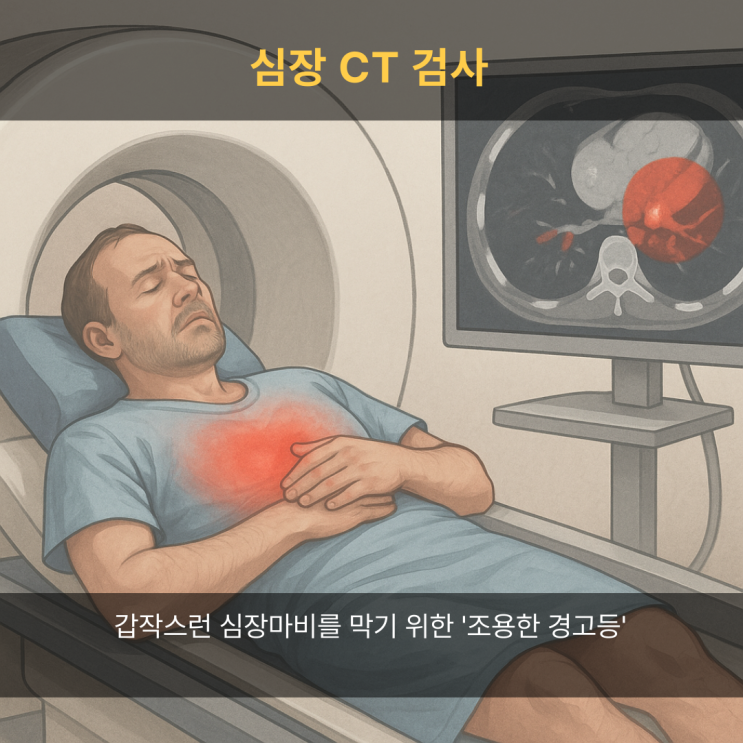 갑작스런 심장마비를 막기 위한 '조용한 경고등' 심장 CT (Coronary Calcium CT) 검사 : 네이버 블로그