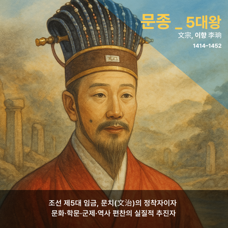 문종(文宗, 이향 李珦, 1414–1452) – 조선 제5대 임금, 문치(文治)의 정착자이자 문화·학문·군제·역사 편찬의 실질적 ...
