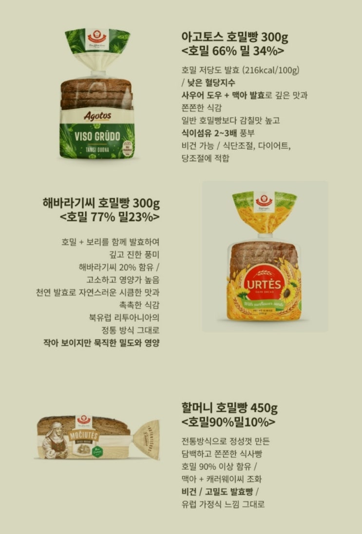 혈당 걱정없이 즐기는 유럽 정통 호밀빵