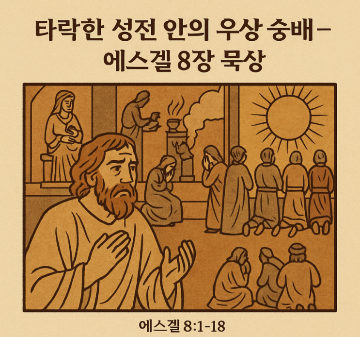 📖 타락한 성전 안의 우상 숭배 – 에스겔 8장 묵상 : 네이버 블로그