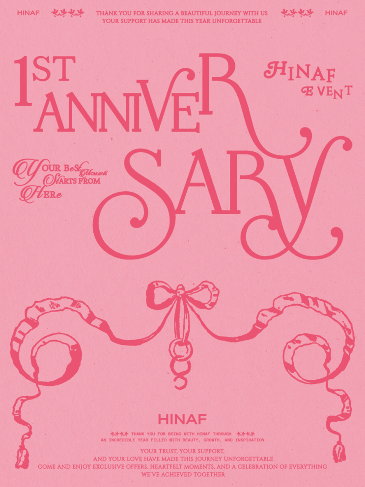 HINAF 1ST ANNIVERSARY 🩷 히나프 1주년 이벤트 : 네이버 블로그