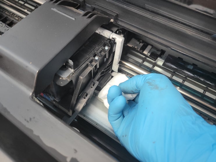 [서울 성동구 출장수리] HP DesignJet T520 36인치 플로터 프린터 미디어 로드 실패, Carriage Zim ...