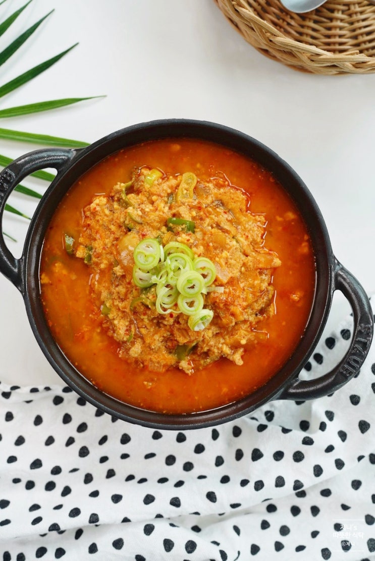 콩비지찌개 레시피 비지찌개 끓이는법 콩비지 요리 : 네이버 블로그