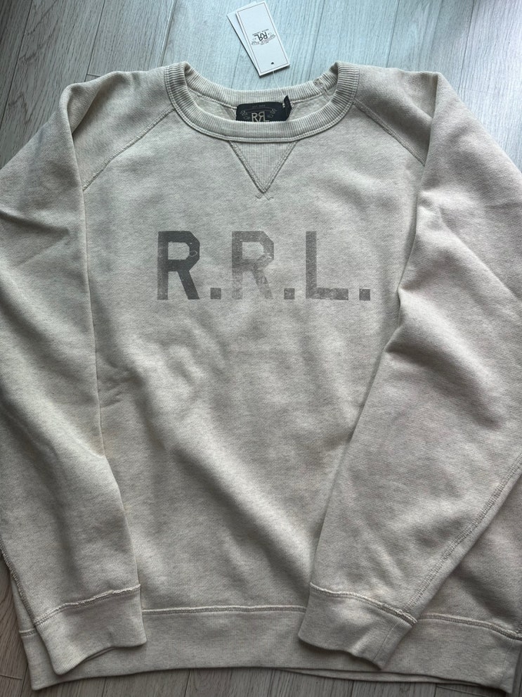 [RRL]기본템으로 입기 좋은 더블알엘 로고 프린팅 맨투맨 구매후기(사이즈 추천 등) : 네이버 블로그