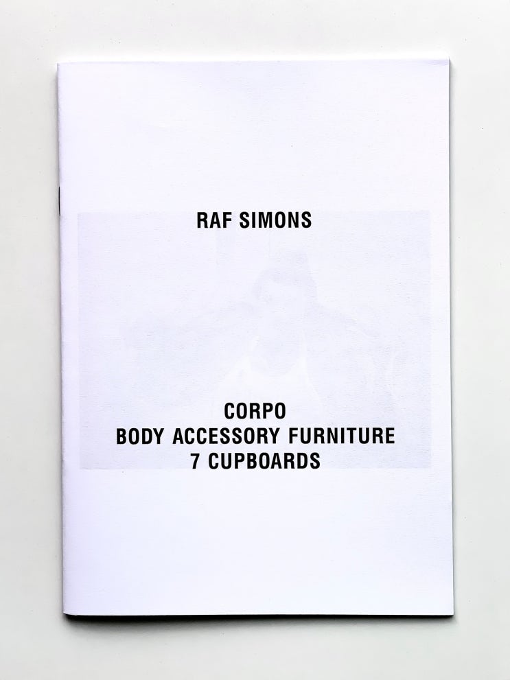 RAF SIMONS (라프 시몬스): CORPO. BODY ACCESSORY FURNITURE. 7 CUPBOARDS (2025 ...