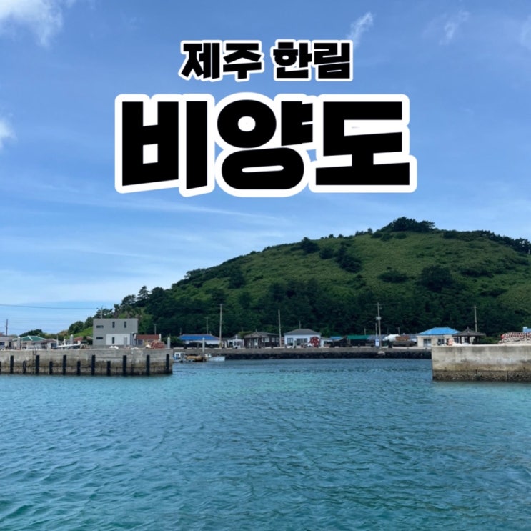 제주 한림 비양도 후기 한림항도선대합실 배시간 배편 정보