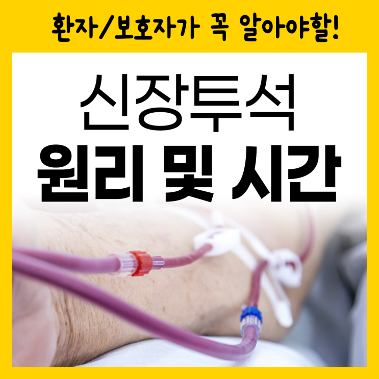 신장투석, 꼭 알아야 할 투석 뜻과 혈액투석 시간·원리 정리 : 네이버 블로그