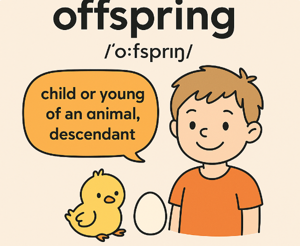 “offspring” 완전정복! 어원부터 발음, 뜻, 예문까지 한눈에 : 네이버 블로그
