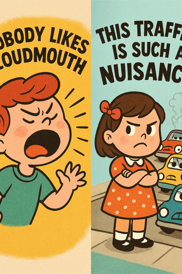 😖 성격이 성가신 사람을 표현하는 영어 단어, 유형별로 정리!;annoying, cheeky, nosy, loudmouth ...