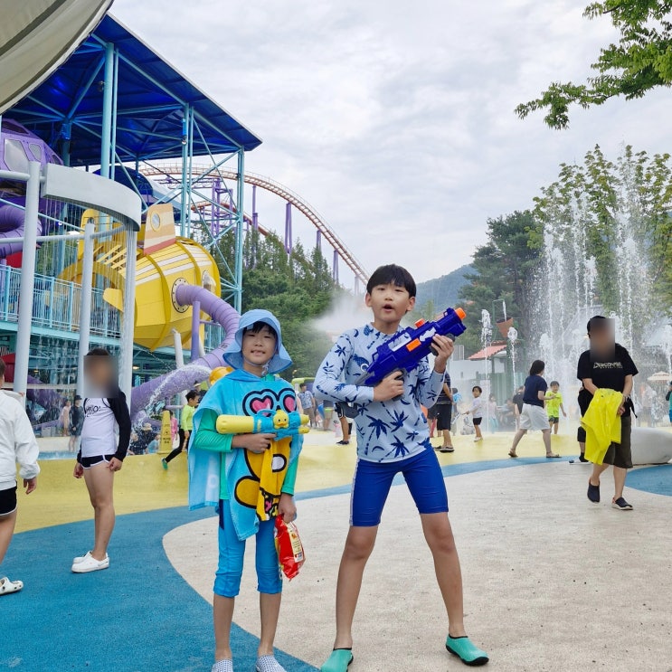 과천 서울랜드 크라켄아일랜드 물놀이장 아이랑 워터워즈 물총싸움 : 네이버 블로그