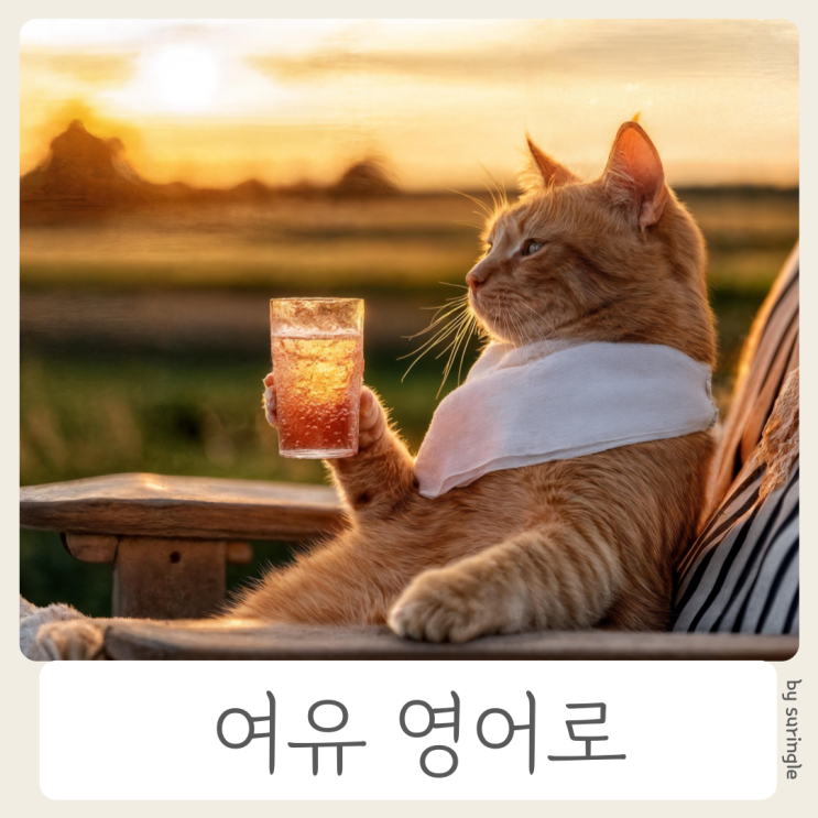 여유 영어로, 시간적, 금전적, 마음의 여유 등 여러가지 표현 : 네이버 블로그