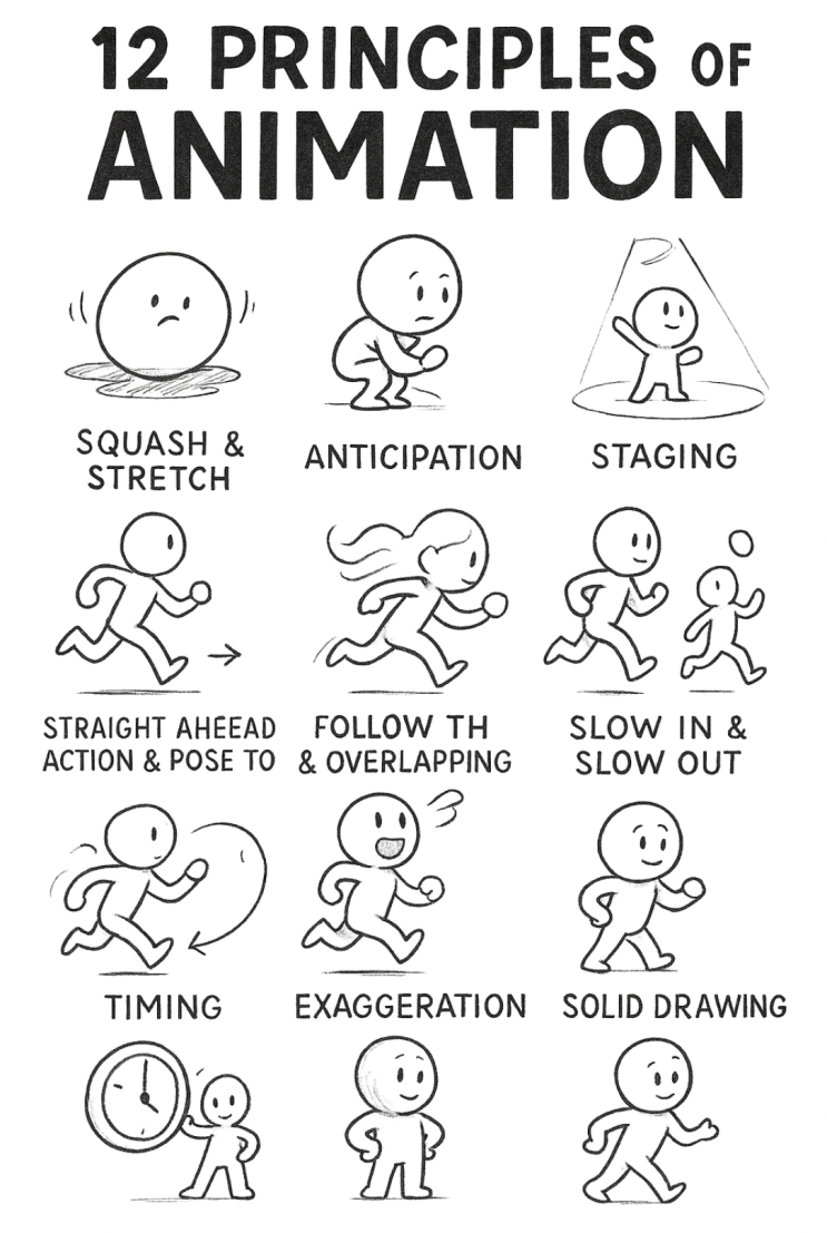 12 Principles of Animation ( 애니메이션의 12가지 기본 원칙 ) : 네이버 블로그