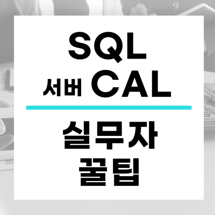 SQL Server CAL 라이선스, 실무자가 꼭 알아야 할 5가지 핵심 팁 : 네이버 블로그