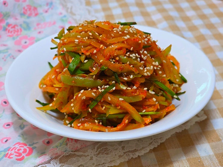 차요테요리 차요테 먹는법 요리법 차요테생채 만드는 법 채김치 : 네이버 블로그