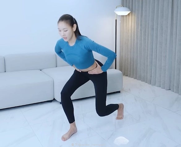 한혜진 몸매관리 하체 살빼는 운동 런지 효과 자세 팁 : 네이버 블로그