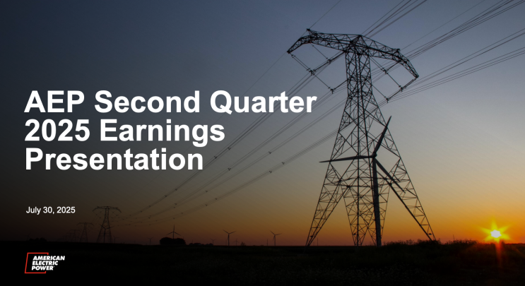 [⚡️IR자료] American Electric Power($AEP) 2Q25 실적 발표 자료 : 네이버 블로그