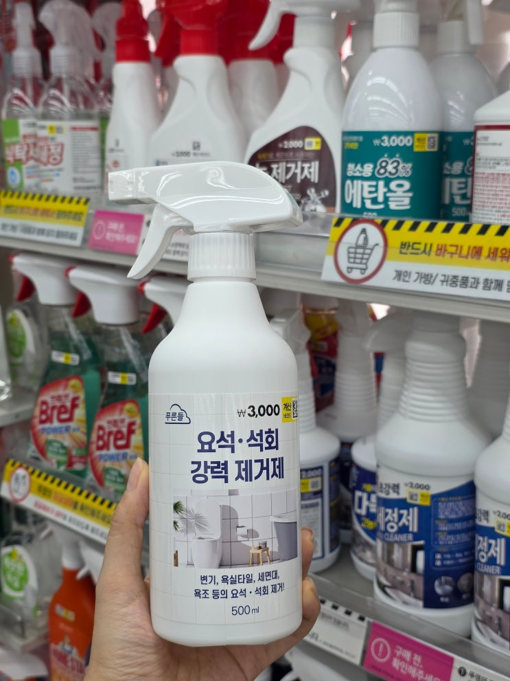 다이소 품절템 요석 석회 강력 제거제 욕실청소 꿀팁 : 네이버 블로그