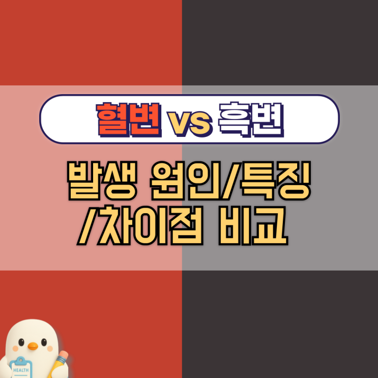 Hematochezia vs Melena 의학용어 혈변 흑변 원인 특징 비교 : 네이버 블로그