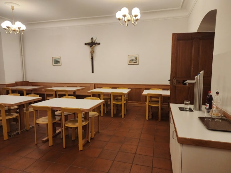 Einsiedeln Kloster Abendessen 아인지델른 수도원 저녁식사