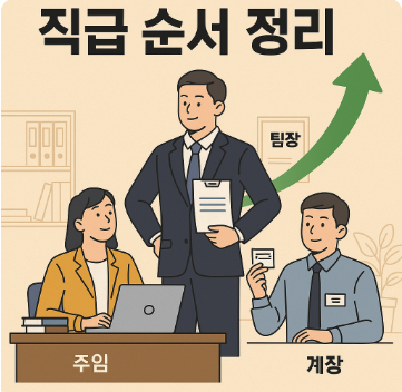 회사 직급 순서 정리 (계장 팀장 주임), 직위 직급 직책 차이 뜻 : 네이버 블로그