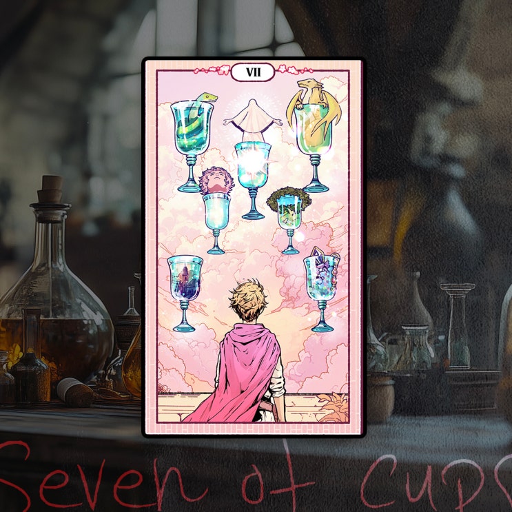 컵 7 (Seven of Cups), 나에게 중요한 가치는 뭔가? [타로 임상] : 네이버 블로그