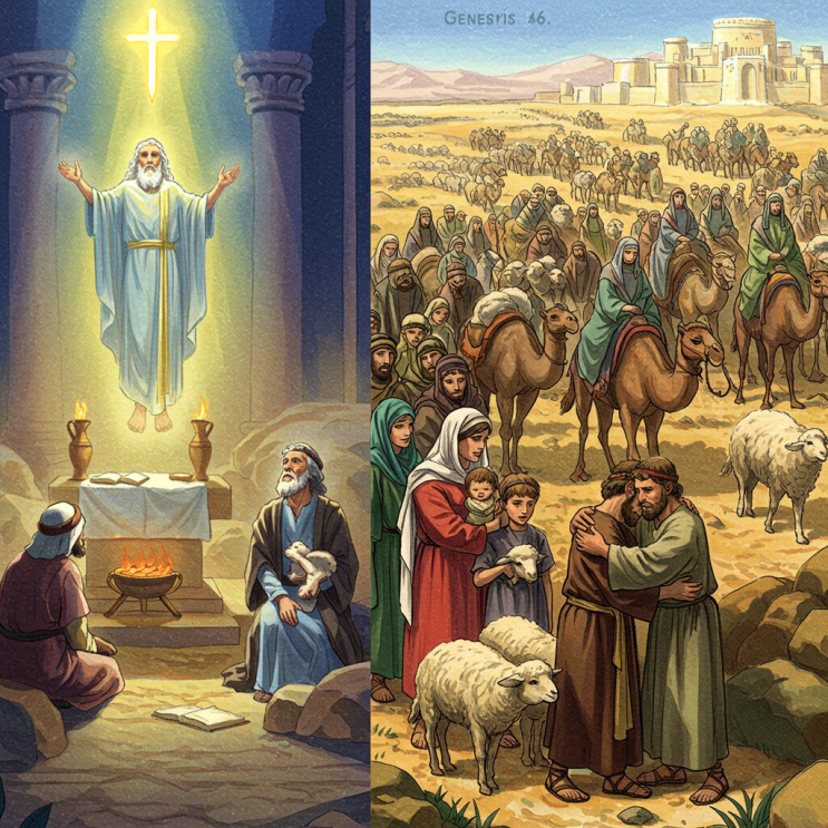 창세기 46장: 야곱 가족의 애굽 이주 (Jacob's Family Migrates to Egypt) : 네이버 블로그