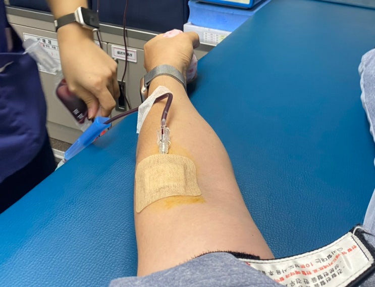 🩸 헌혈버스에서 첫 전혈, 24번째 헌혈 후기 🚍 : 네이버 블로그