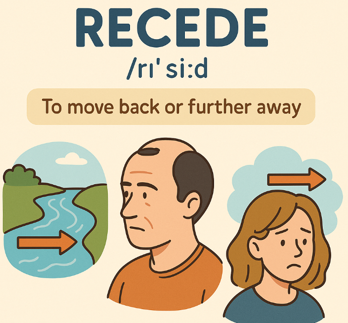 Recede 발음, 어원, 뜻, 그리고 활용법 : 네이버 블로그