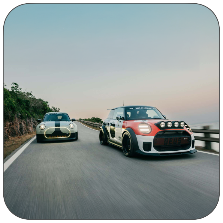 IAA 모빌리티쇼 뮌헨 "MINI × Deus Ex Machina: ‘The Machina’(미니 JCW 마키나 콘셉트)의 레이스 본능”