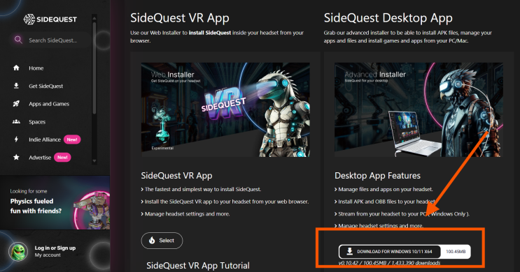 VR SideQuest로 미러링하기 : 네이버 블로그