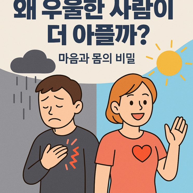 😔 왜 우울한 사람이 더 아플까? : 네이버 블로그