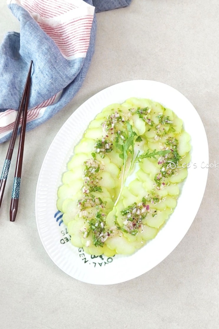 차요테 카르파치오 샐러드 레시피 차요테요리 : 네이버 블로그