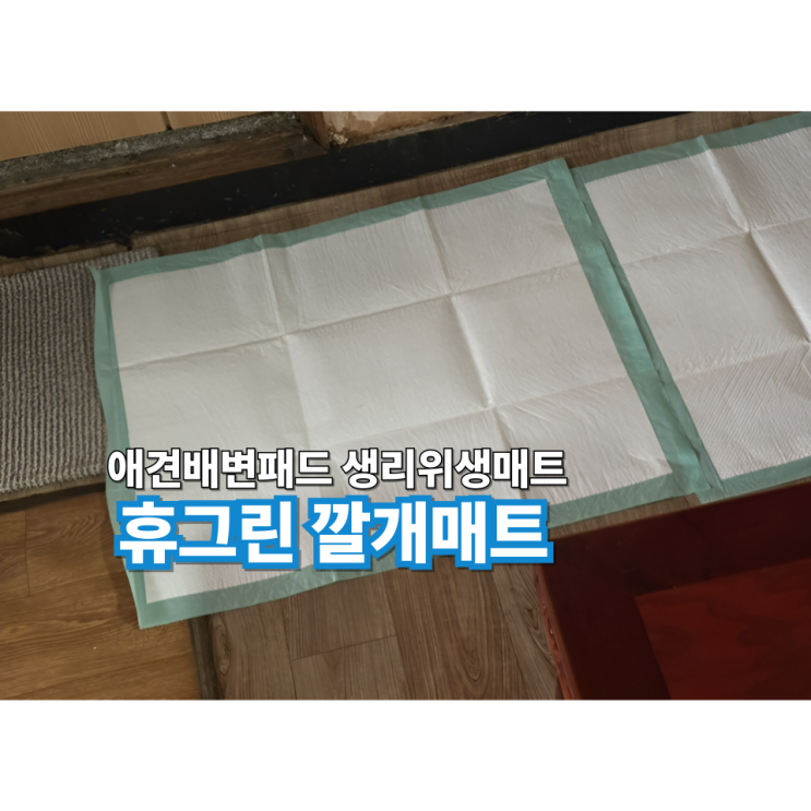 아기부터 산모·환자·반려견까지! 올인원 위생매트, 휴그린 깔개매트 후기 : 네이버 블로그