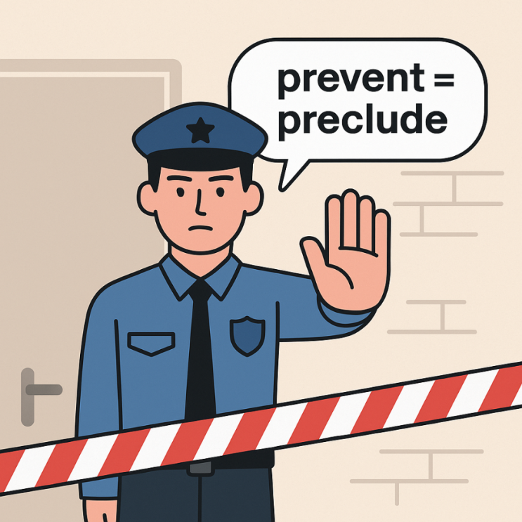 Preclude vs Prevent – 같은 뜻을 가진 영단어 : 네이버 블로그