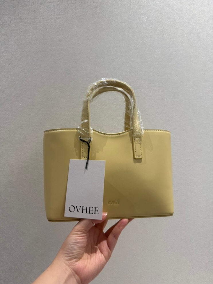 10만원이내 여자 가방 선물 추천 / 오브히 디어 미니 토트백 Dear Mini Tote Bag_Yellow (내돈내산 ...