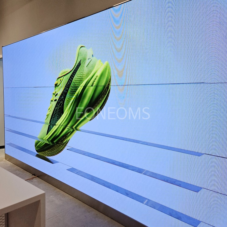 롯데아울렛 김해점 푸마 PUMA P2.5mm 대형 LED 전광판 설치 사례 : 네이버 블로그