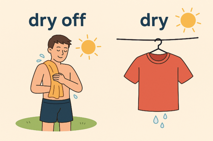 영어 표현 공부 – dry off와 dry의 뜻과 뉘앙스 차이 : 네이버 블로그