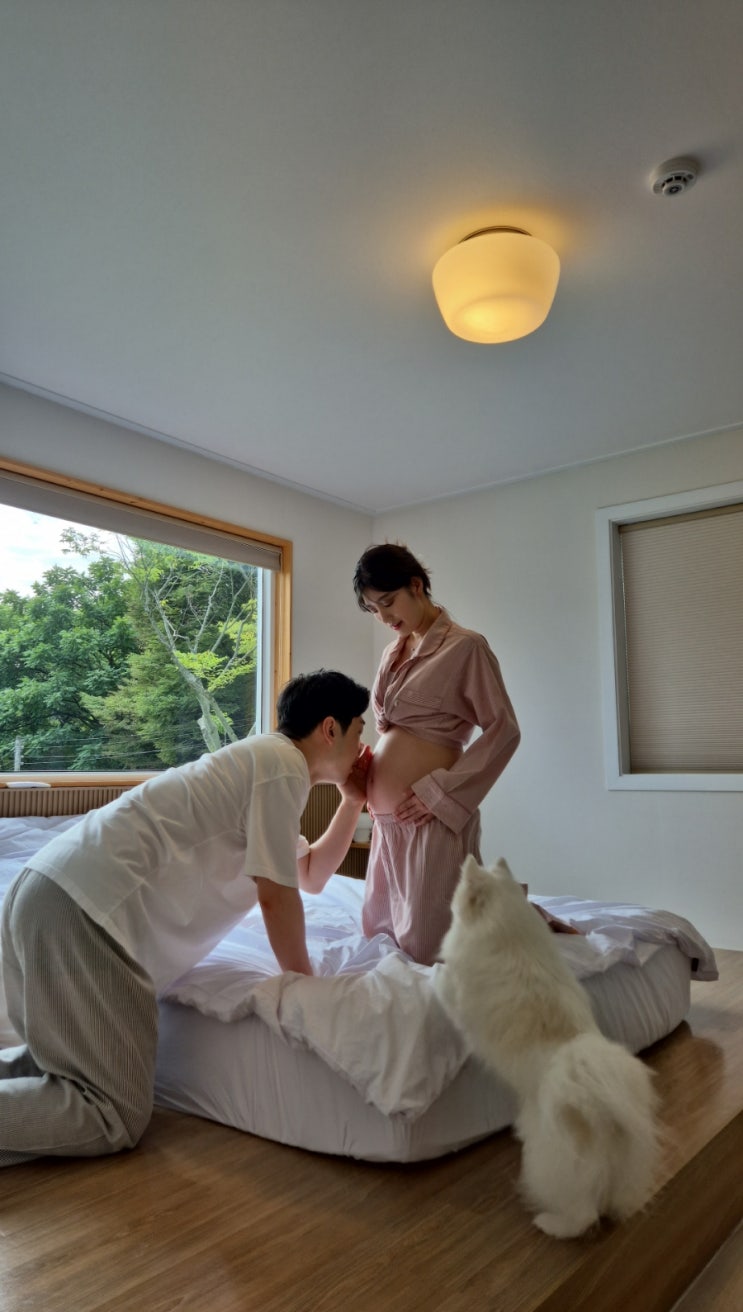 놀러간 김에 셀프만삭스냅 찍기! 28주 임산부 만삭사진 : 네스테이 : 네이버 블로그