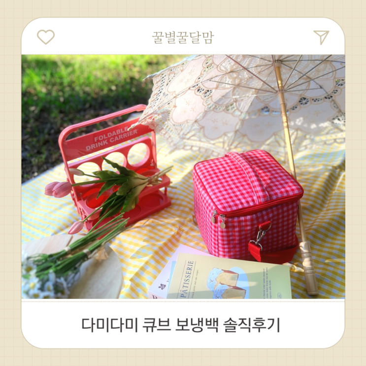 실용성+디자인 다 잡은 damy damy (다미다미) 큐브 보냉백 솔직 후기 : 네이버 블로그