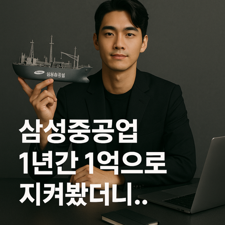 삼성중공업 1년간 1억 투자하고 지켜봤더니... : 네이버 블로그