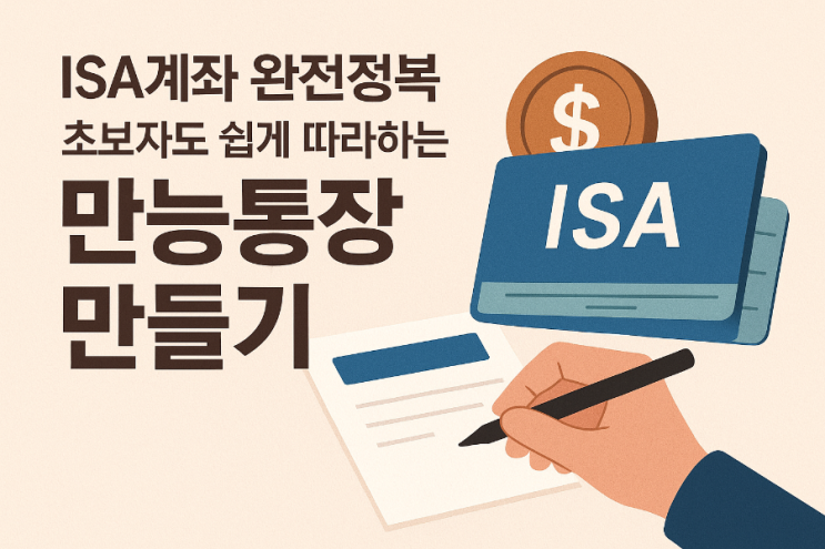 ISA 계좌 완전정복 -주식 입문자용 맞춤설명/세금 절세효과 톡톡히 누려요! : 네이버 블로그