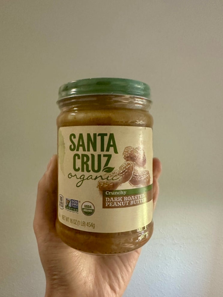 Santa Cruz Organic Crunchy Dark Roasted Peanut Butter (산타 크루즈 땅콩버터 ...