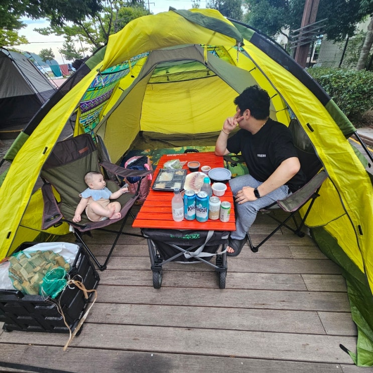거제도 차박 캠핑장 학동 자동차 야영장 D19 사이트 후기 (명당 사이트 정보 : 네이버 블로그