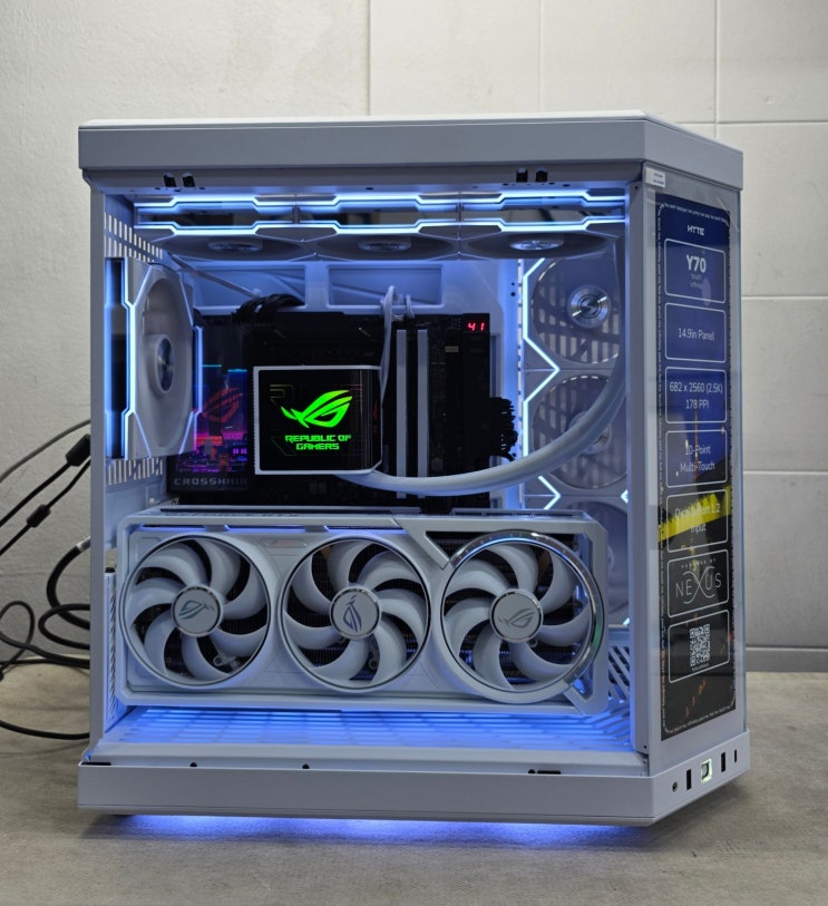 [리더스컴퓨터]HYTE Y70 Touch, AMD 9950X3D, RTX 5090 ASTRAL 초고사양 컴퓨터 출고 : 네이버 블로그