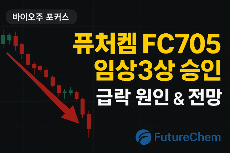 🔬 퓨쳐켐 FC705 임상 3상 승인! 급락한 주가, 원인과 향후 전망 : 네이버 블로그
