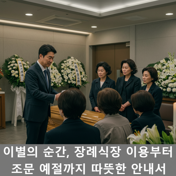 이별의 순간, 장례식장 이용부터 조문 예절까지 따뜻한 안내서 : 네이버 블로그